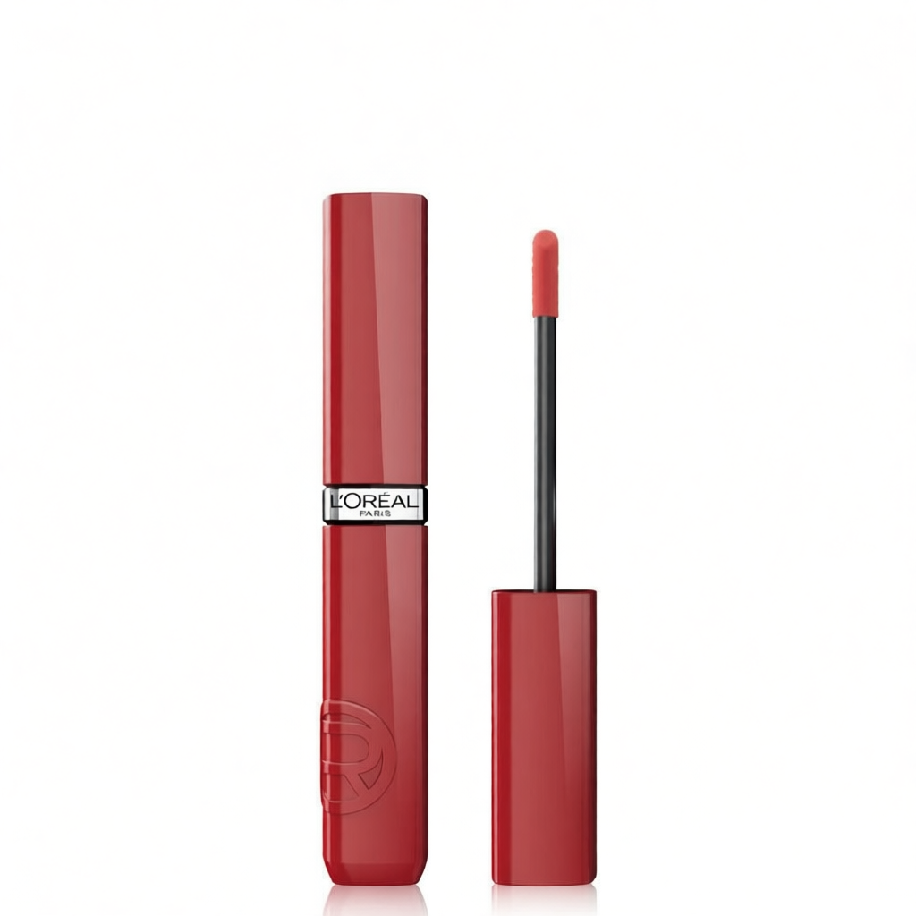 LOreal Paris Infallible Laque Resistance 4ml ลิปเนื้อวาว สีชัดสวยงาม