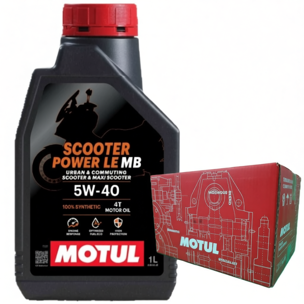 น้ำมันเครื่อง Motul Scooter Power LE 5W40 สำหรับจักรยานยนต์