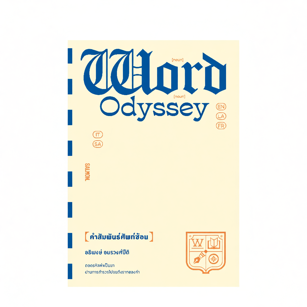หนังสือ WORD ODYSSEY คำสัมพันธ์ศัพท์ซ้อน  อธิพงษ์ อมรวงศ์ปีติ