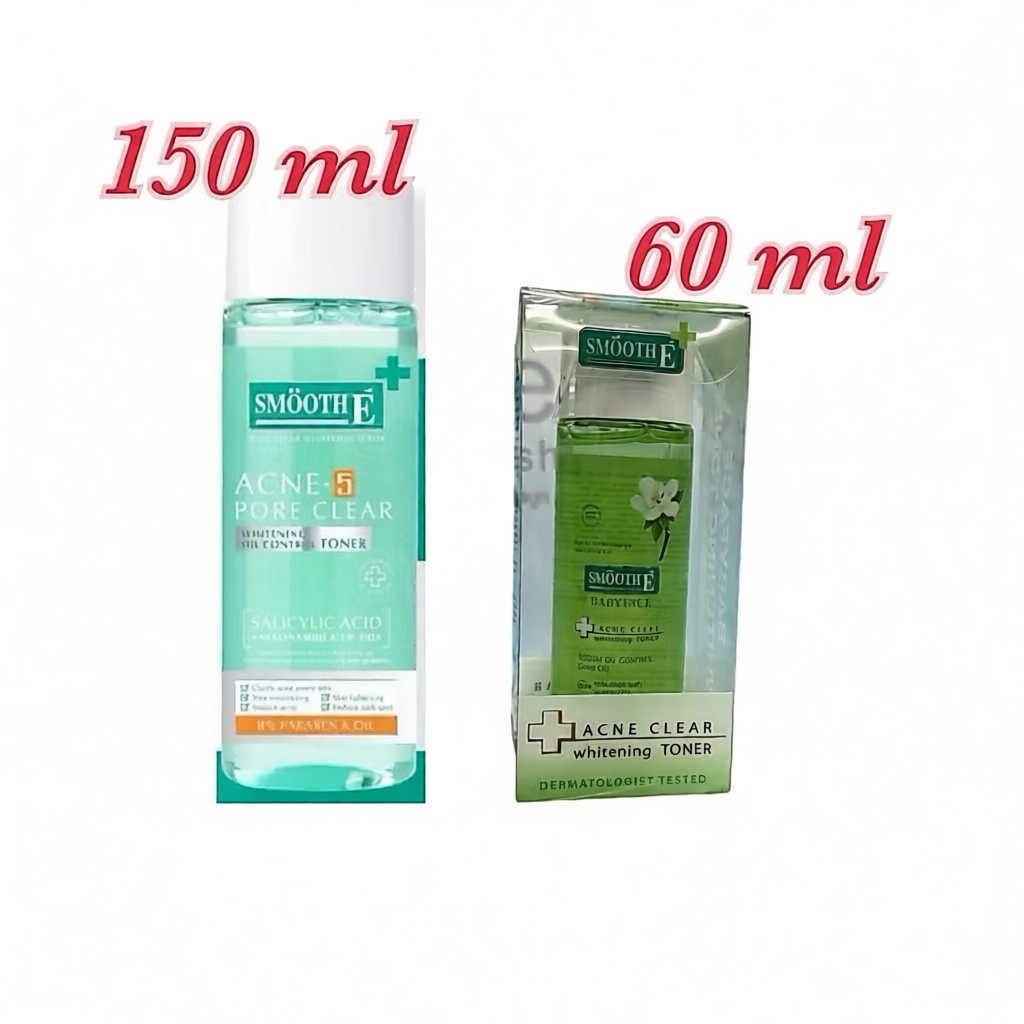 Smooth E Acne Clear Whitening Toner 60,150ml