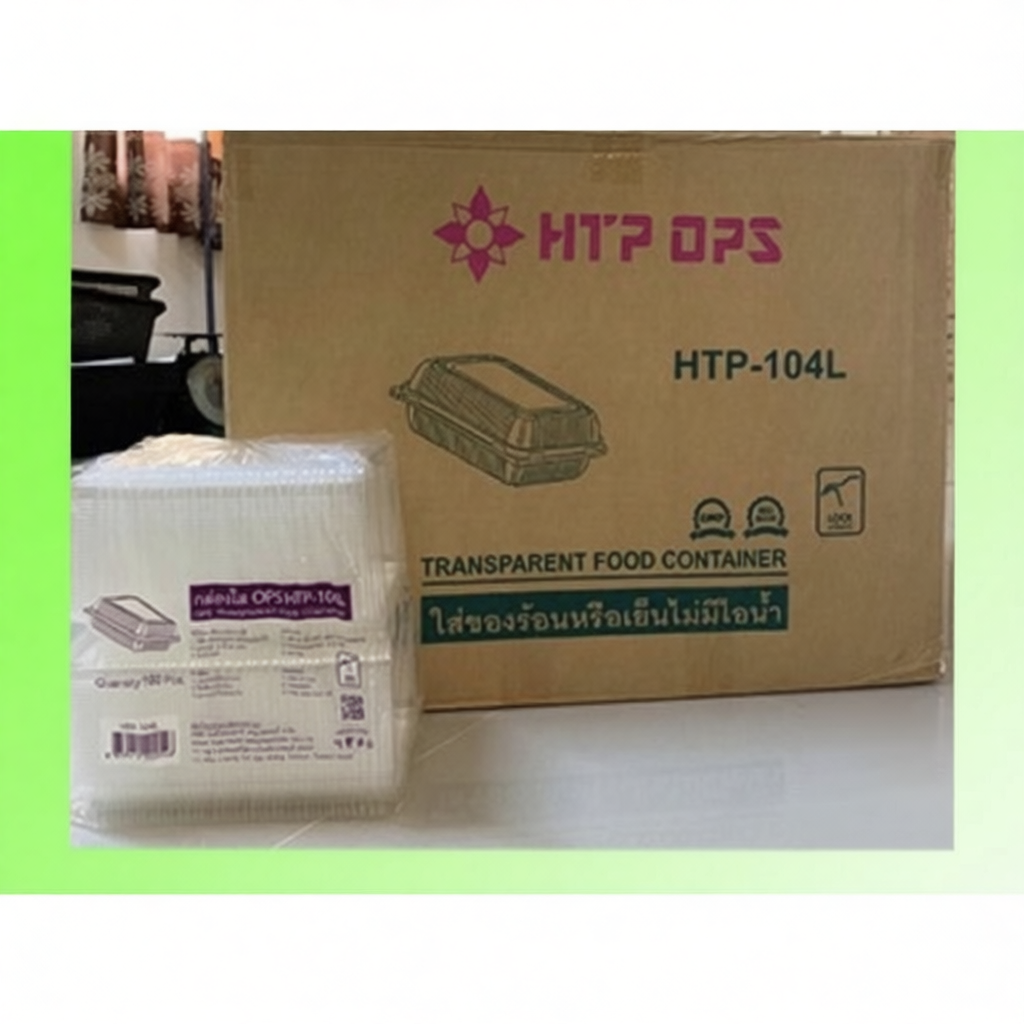 HTP-104L ล็อคได้ 1800 ชิ้น BL104A กล่องพลาสติกใสOPS