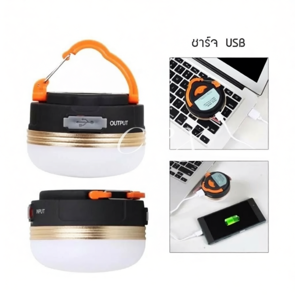 โคมไฟเต็นท์ LED CRX น้ำหนักเบา พกพาสะดวก