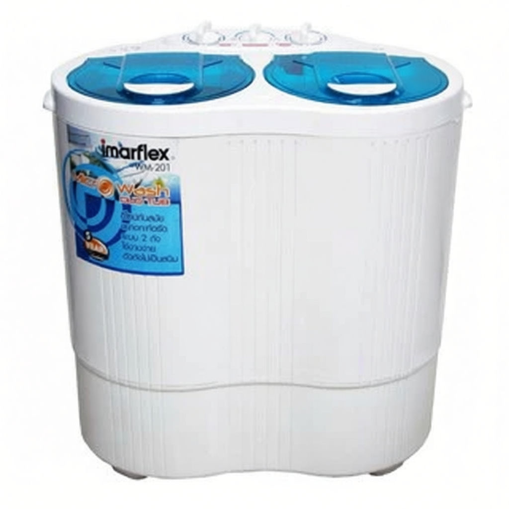 เครื่องซักผ้าสองถัง IMARFLEX รุ่น WM-201 ขนาด 2 กก.