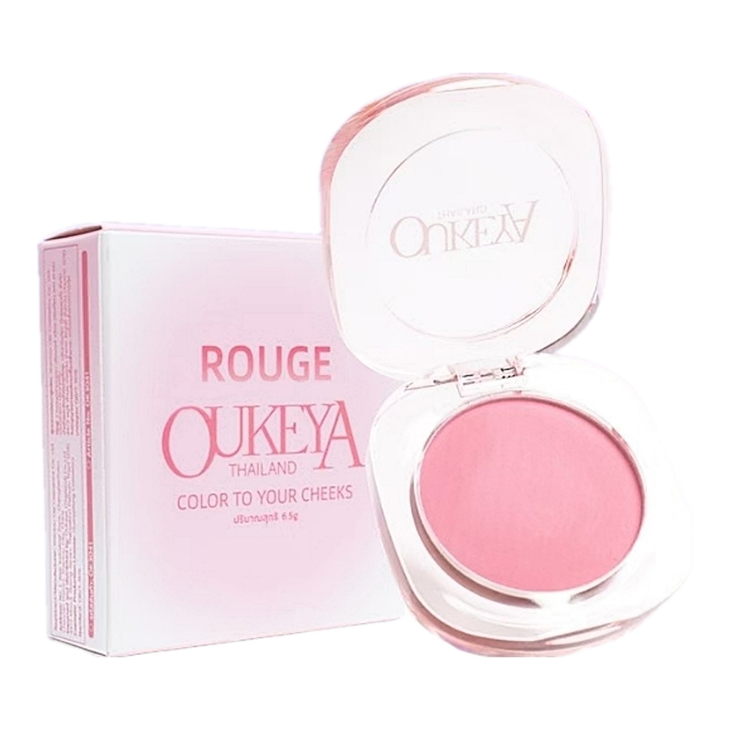 บลัชออนเนื้อฝุ่น OUKEYA สีชัดติดทนนาน ซื้อ 1 แถม 1 สำหรับทุกโอกาส