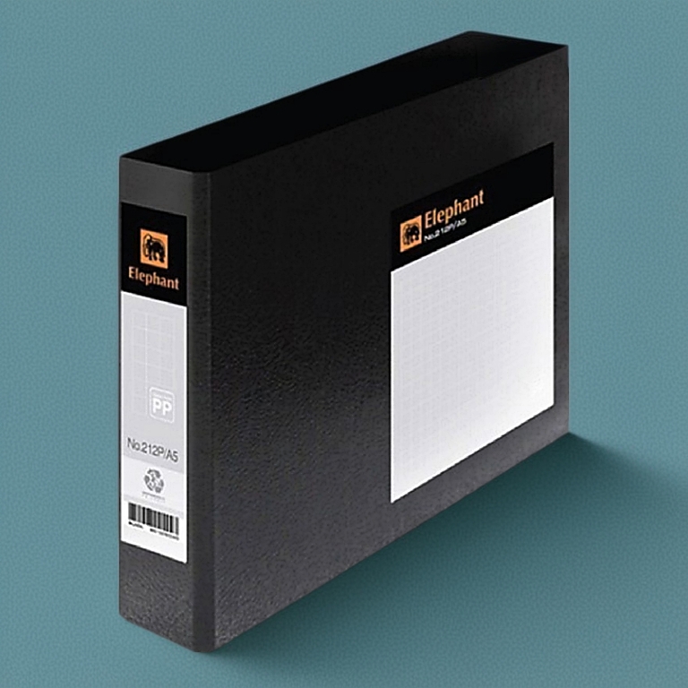 แฟ้ม 212 A5ดำ  แฟ้มห่วง 2 ห่วง จำนวน 1 แฟ้ม