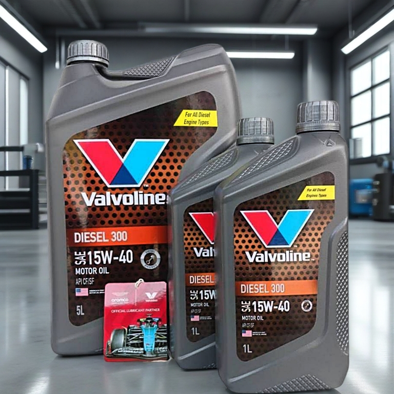 น้ำมันเครื่องยนต์ดีเซล 300  SAE 15W-40 Valvoline  ขนาด 5+1 ลิตร
