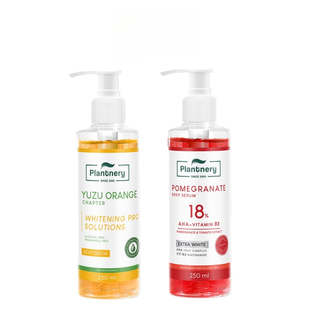 เซรั่มบำรุงผิว Plantnery Yuzu และ Pomegranate 250ml. เพื่อผิวกระจ่างใส