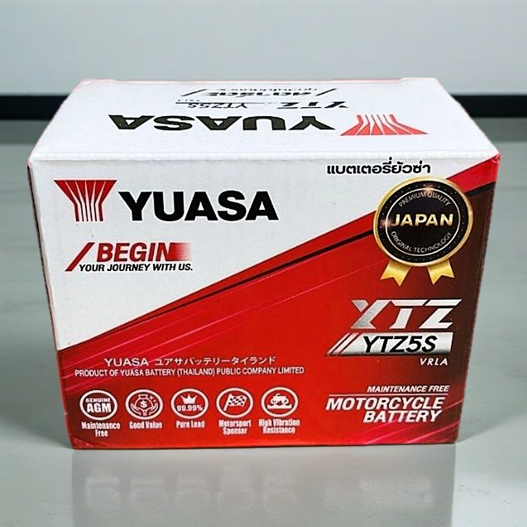 แบตเตอรี่ YUASA YTZ5S 5แอมป์