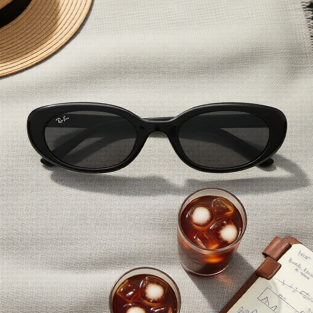 Ray-Ban แว่นกันแดดทรงเหลี่ยม Unisex รุ่น RB4441D ขนาด 53 มม. เลนส์โพลาไรซ์ รุ่นลิมิเต็ดอิดิชั่น กล่อ