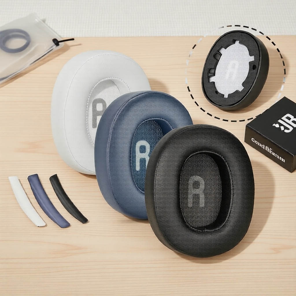 แผ่นรองหูฟังโฟมสําหรับ JBL TUNE 700BT 710BT 700BTNC 720BT 750BT 760BTNC (1 คู่)