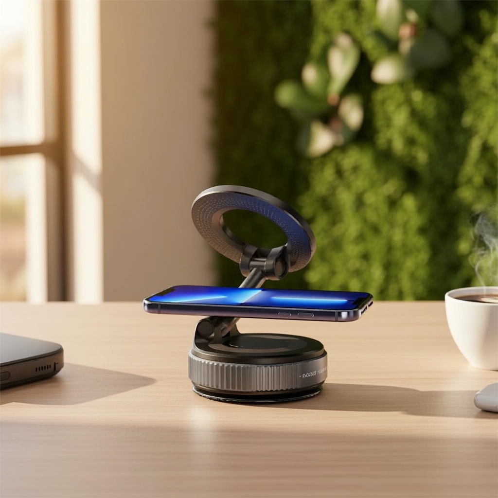K007 ที่วางโทรศัพท์ในรถยนต์แบบแม่เหล็กใหม่ หมุนได้ 360° ติดด้วยสุญญากาศ ไม่ต้องชาร์จ เหมาะสําหรับนํา