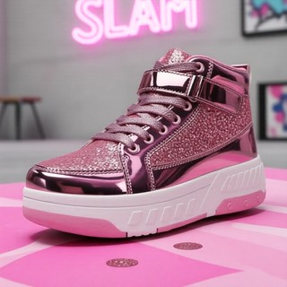 Upgraded Children's Heelys Sneakers, Detachable Wheels, Street Style, Stable Support