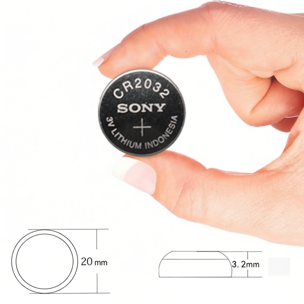 ถ่าน SONY รหัส CR2032 3V Made in Japan  สำหรับอุปกรณ์อิเล็กทรอนิกส์