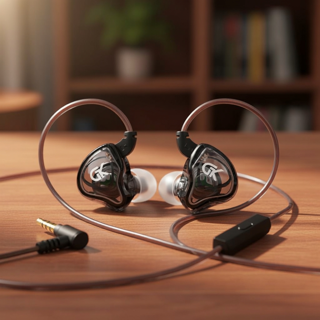 GK AK8 หูฟังอินเอียร์สําหรับเล่นเกม ตัดเสียงรบกวน เบสแน่น เสียงดี พร้อมไมค์ สําหรับเล่นเกม KZ EDX PR