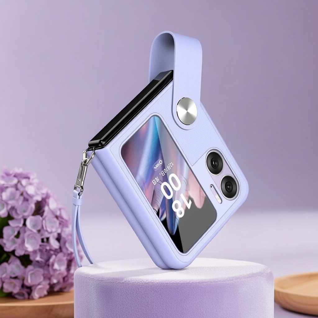 เคส OPPO Find N2 Flip ดีไซน์หรูหรา บางเบา ฝาหลังแข็ง PC สําหรับ N2Flip