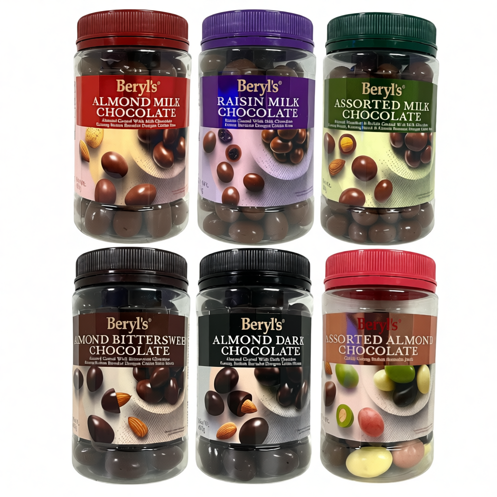 ช็อคโกแลตสอดไส้อัลมอลต์ Beryl's Almond Chocolate