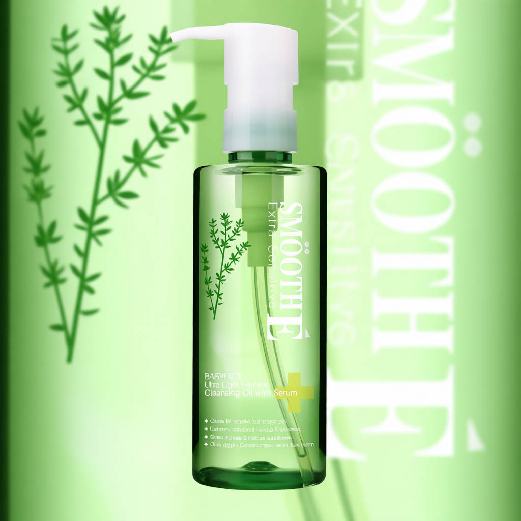 Smooth E Extra Sensitive Babyface Ultra Light Purifying Cleansing Oil with Serum