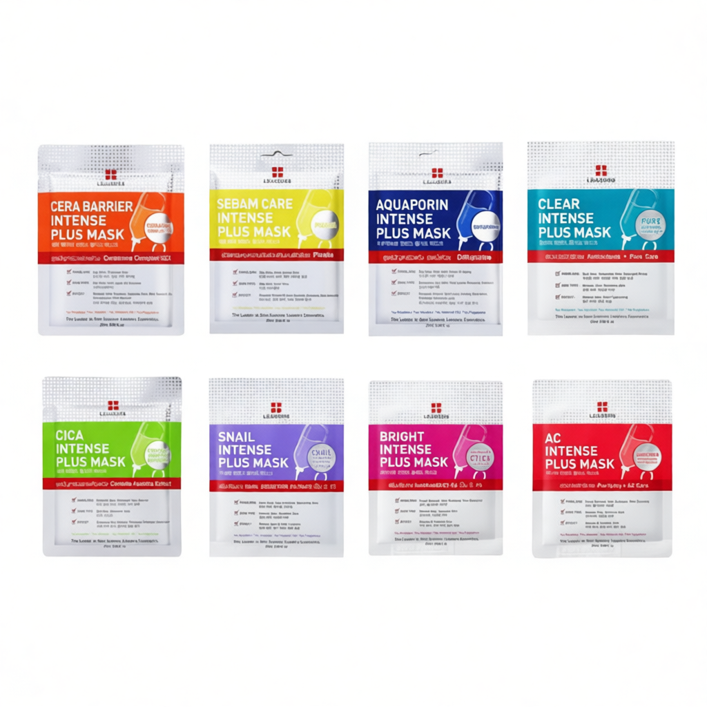 แผ่นมาส์กหน้า leaders intense plus mask