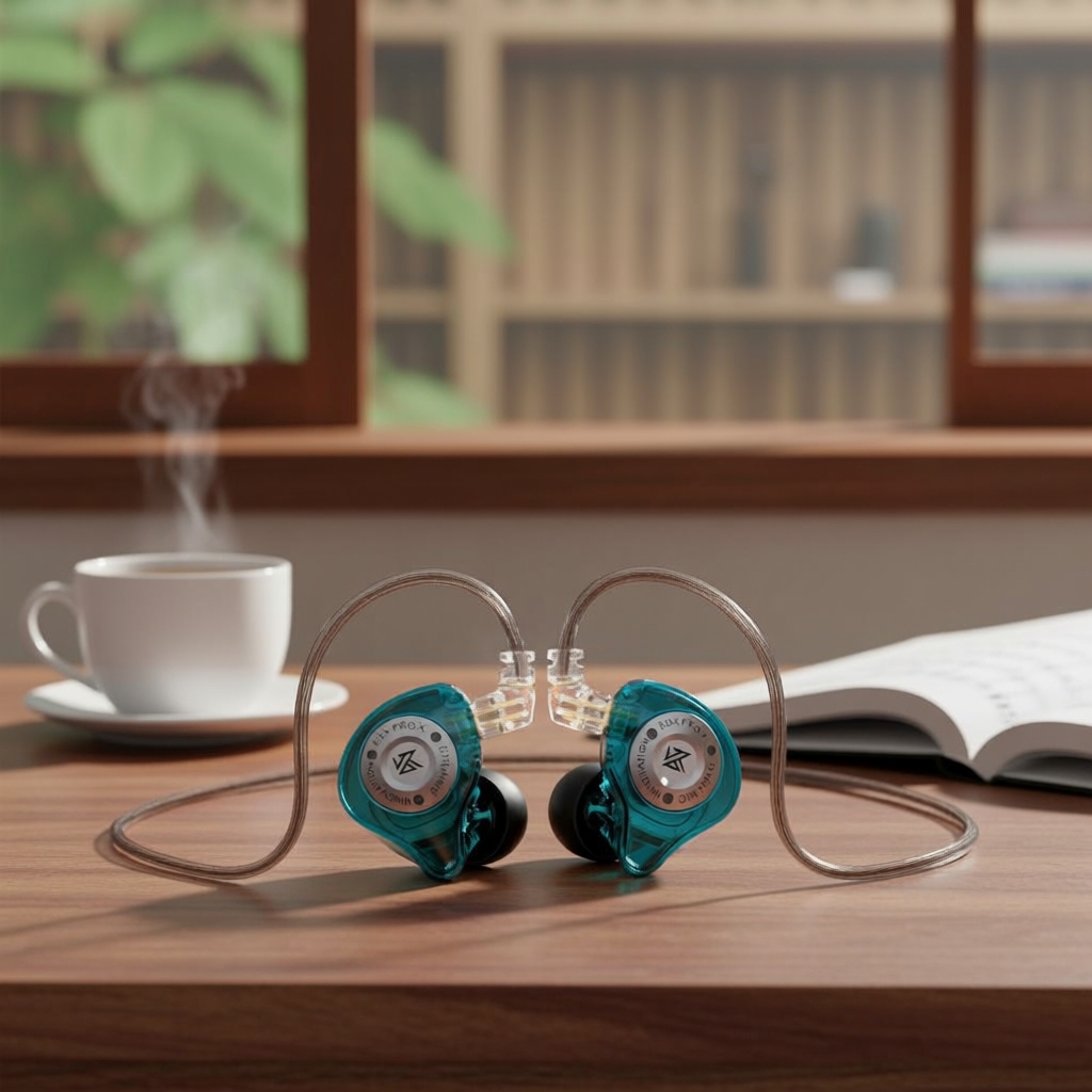 KZ EDX PRO X หูฟัง HiFi Stereo แบบมีสาย พร้อมสายแบนสีดําแบบถอดเปลี่ยนได้ 2Pin 0.75mm สําหรับนักดนตรี