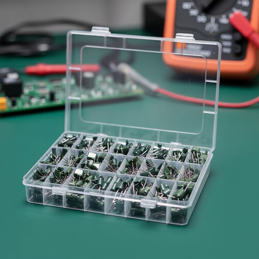 ชุดตัวเก็บประจุฟิล์มโพลีเอสเตอร์ 180/660 ชิ้น 100V 18/24 ค่า 2A331 2A471 2A561 2A681 2A102 2A102J 2A
