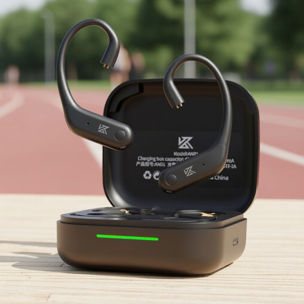 KZ AN01 หูฟังไร้สาย อัปเกรดพร้อมที่เกี่ยวหู ตัดเสียงรบกวน ใช้งานได้แม่นยํา ความหน่วงต่ํา รองรับหลายอ
