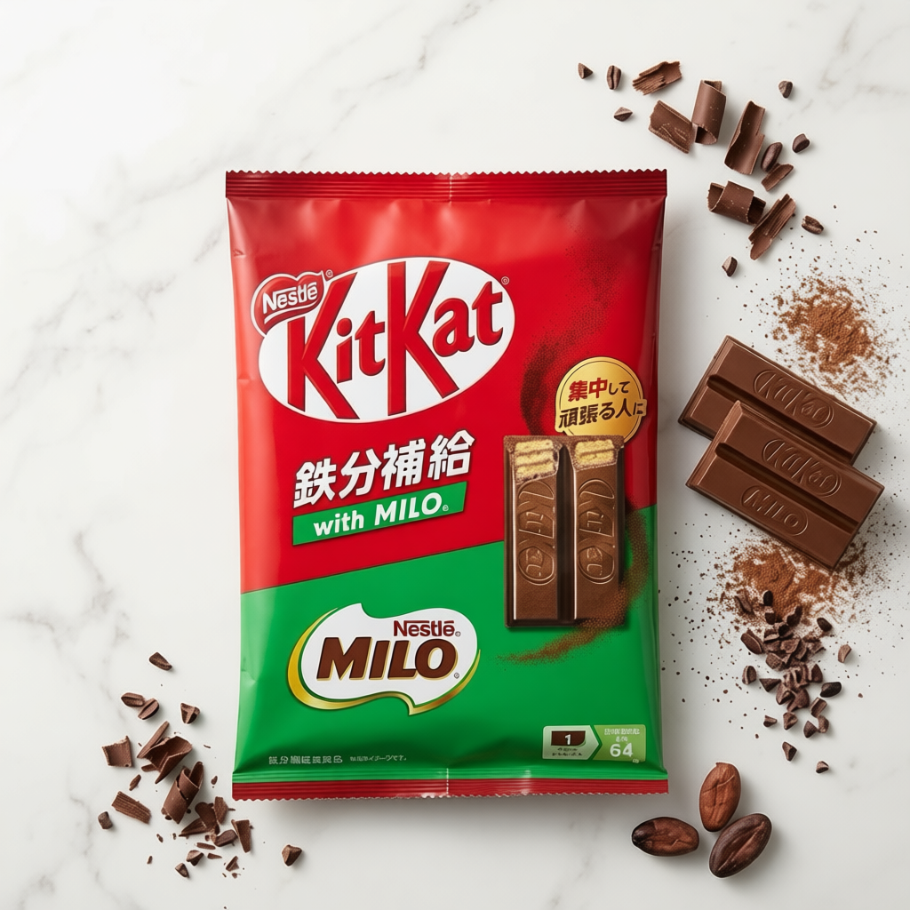 KitKat Milo เค้กช็อกโกแลตวานิลลา