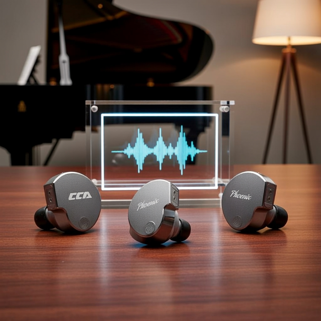 หูฟัง HiFi แบบมีสาย CCA Phoenix พร้อมพอร์ต typec สําหรับคอมพิวเตอร์อีสปอร์ตระดับพรีเมียม
