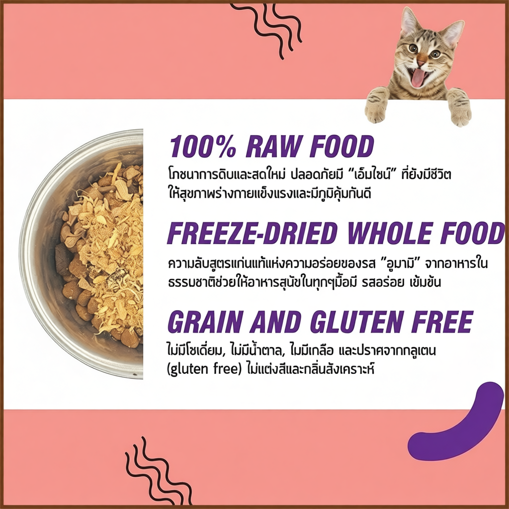 Kelly & Co’s Dinner Booster ผงโปรตีน โรยอาหาร สำหรับแมว