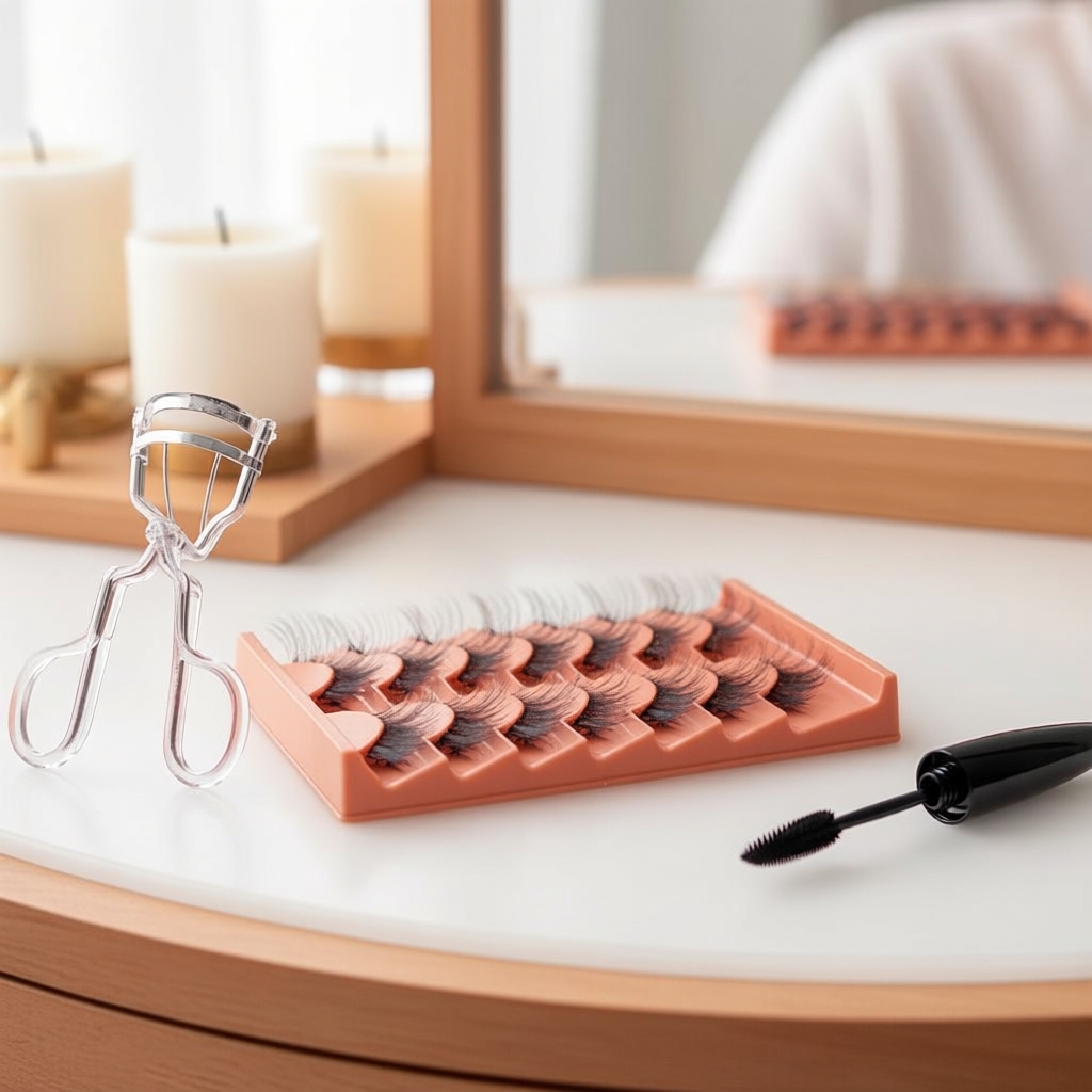 ขนตาปลอม Mango 7 คู่ ขนตาฟูนุ่ม 3D พร้อมแถบใส เพิ่มลอนเด่น