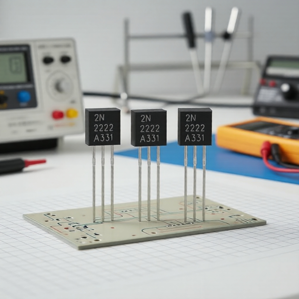 ทรานซิสเตอร์ NPN 2N2222 2N2222A แบบ TO-92 60V 800mA แพ็คคละ 200 ชิ้น