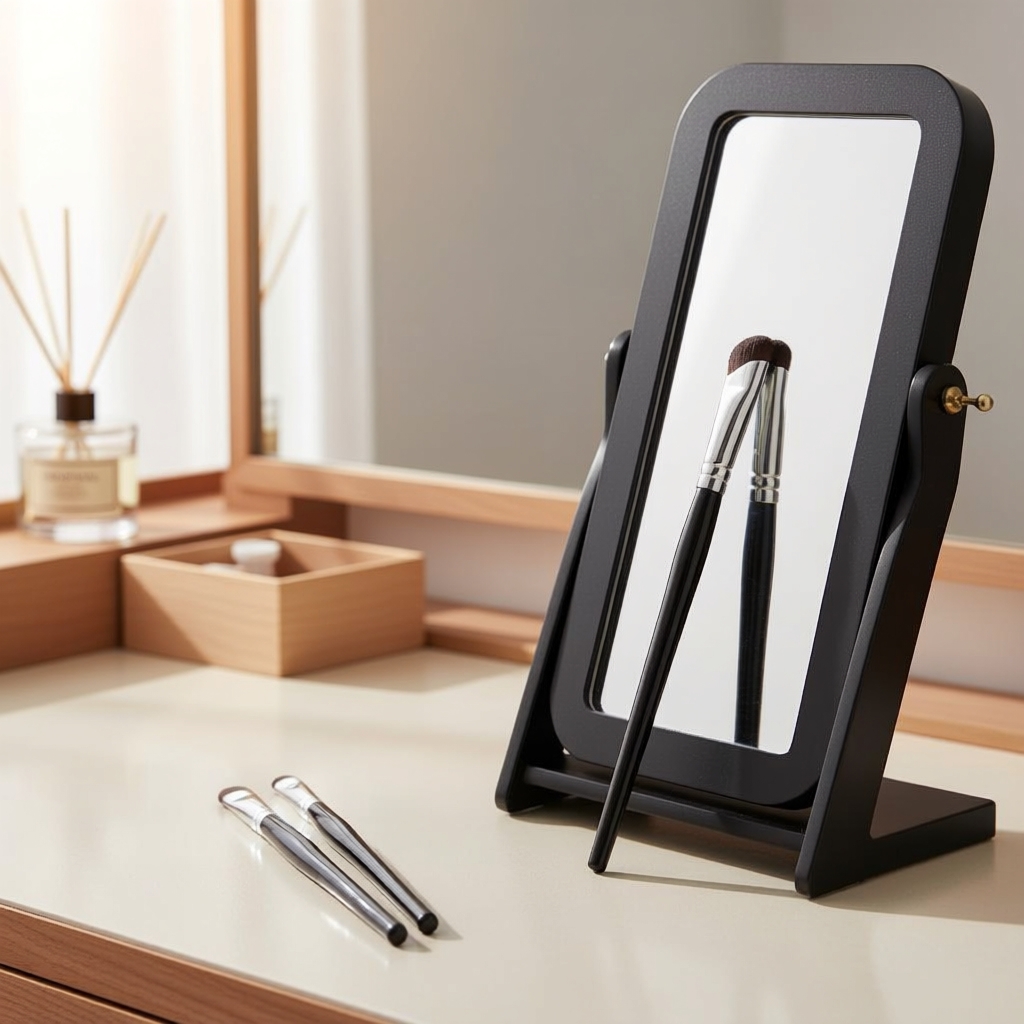 แปรงแต่งหน้า Sickle Horse Hair สําหรับเน้นรายละเอียดจมูกและการแต่งขอบเฉียง