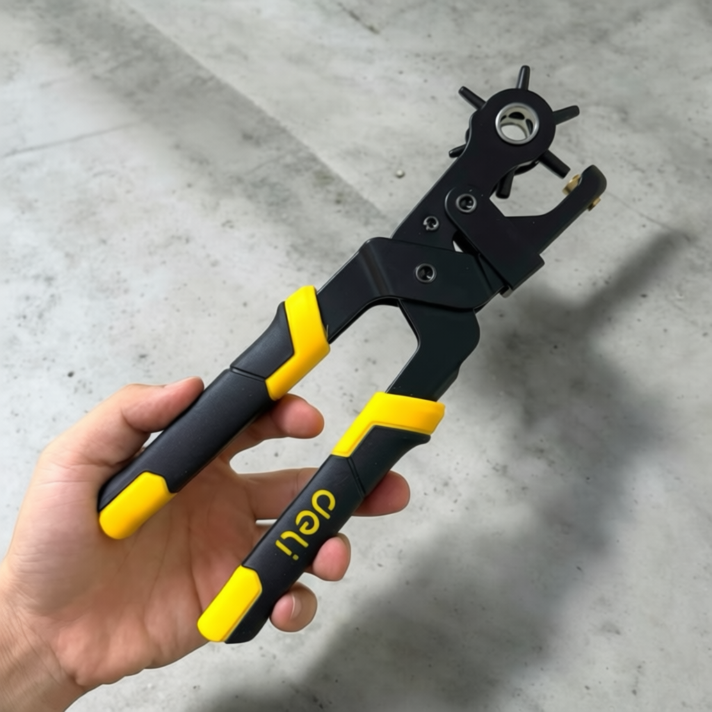 wasu.store24 WS013 Deli คีมเจาะรูเข็มขัด 6 ไซส์ รูเข็มขัด สายนาฬิกา สายยาง สายหนัง