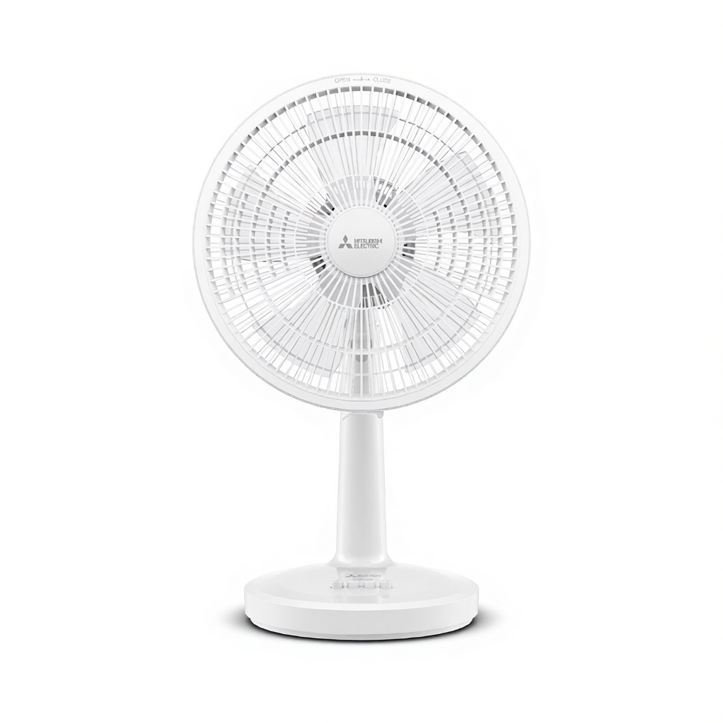 MITSUBISHI พัดลมตั้งโต๊ะ 12 นิ้ว D12A-GB (เดิม D12-GZ) รับประกันมอเตอร์ 5ปี อะไหล่ภายในเครื่อง 1ปี