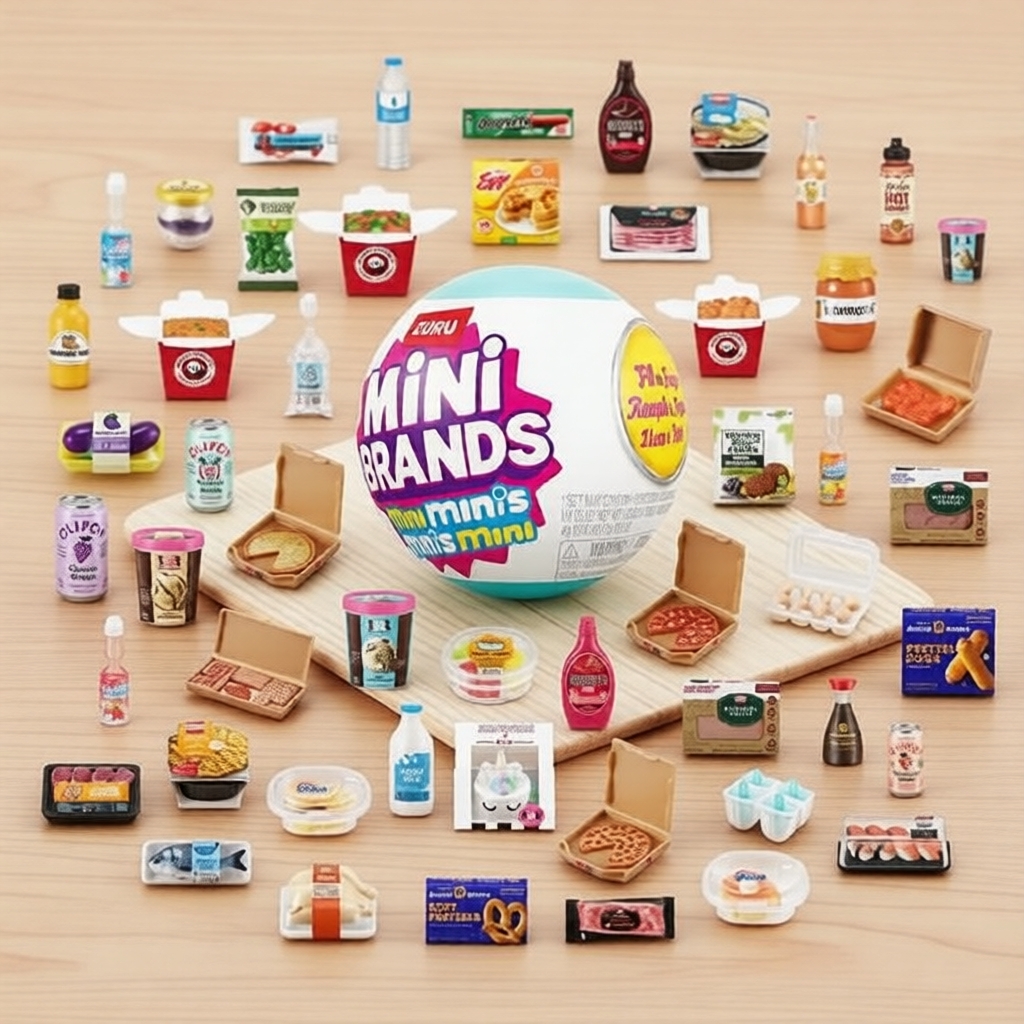 Mini Brands เติมตู้เย็น ซีรีส์ 1 Mini Minis โดย ZURU - 1 แคปซูล ของสะสมจําลองจิ๋วสุดเซอร์ไพรส์