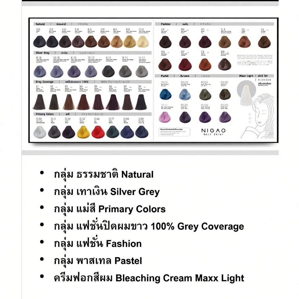 สีย้อมผม Nigao โทนสีแฟชั่น 150 มล.