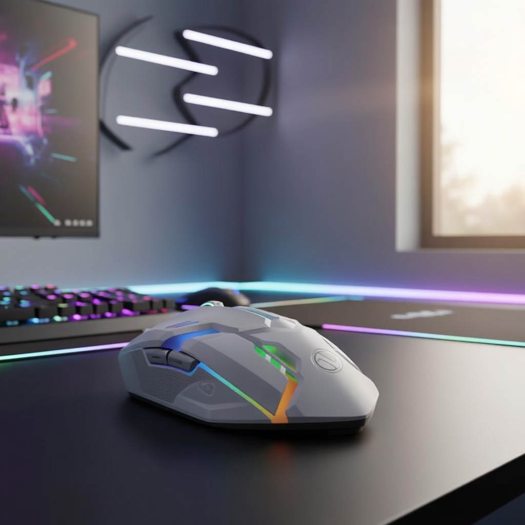 เมาส์เกมมิ่ง S1 E-Sports มีสาย USB พร้อมไฟ LED สําหรับแล็ปท็อปและพีซี