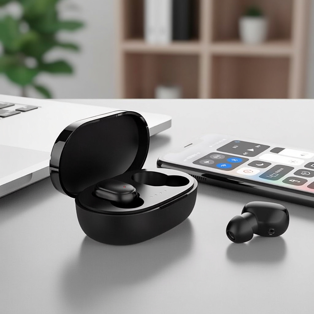 หูฟังบลูทูธไร้สาย TWS A6S สําหรับเล่นกีฬา เสียงเบส HIFI พร้อมไมโครโฟน