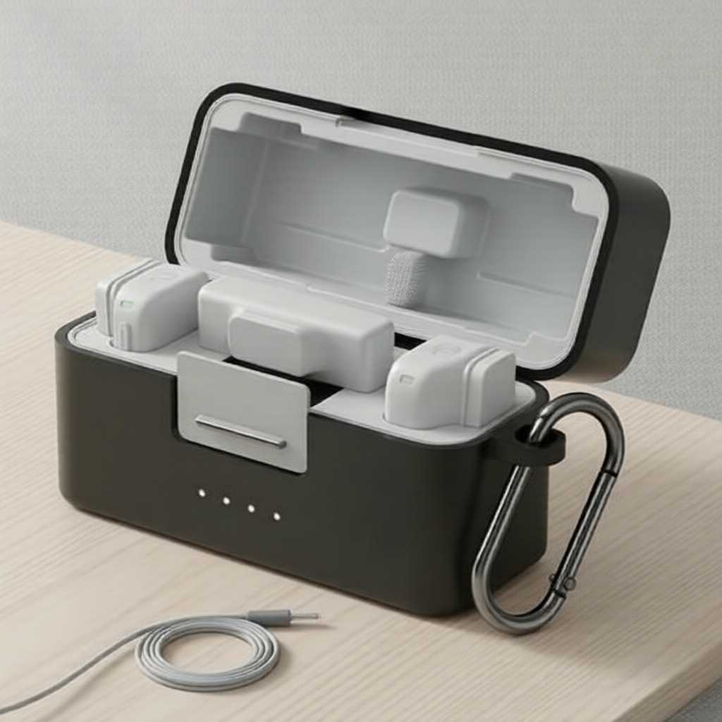 PULUZ เคสซิลิโคนป้องกันสําหรับ DJI Mic Mini ป้องกันรอยขีดข่วน (สีดํา)
