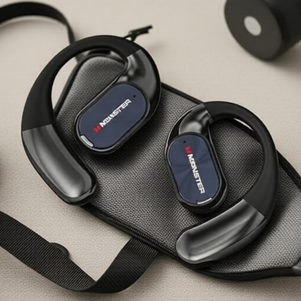 หูฟังเอียร์บัดแบบครอบหู MONSTER AC530 บลูทูธ 6.0 แบตเตอรี่ใหญ่ พร้อมไมโครโฟน ระบบเปิดข้าง