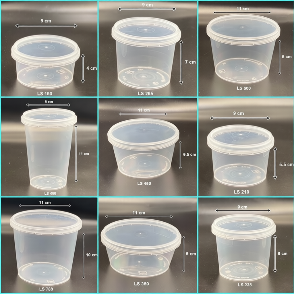 LS - Superware กระปุกฝาล็อค 25 ชุด/แถว