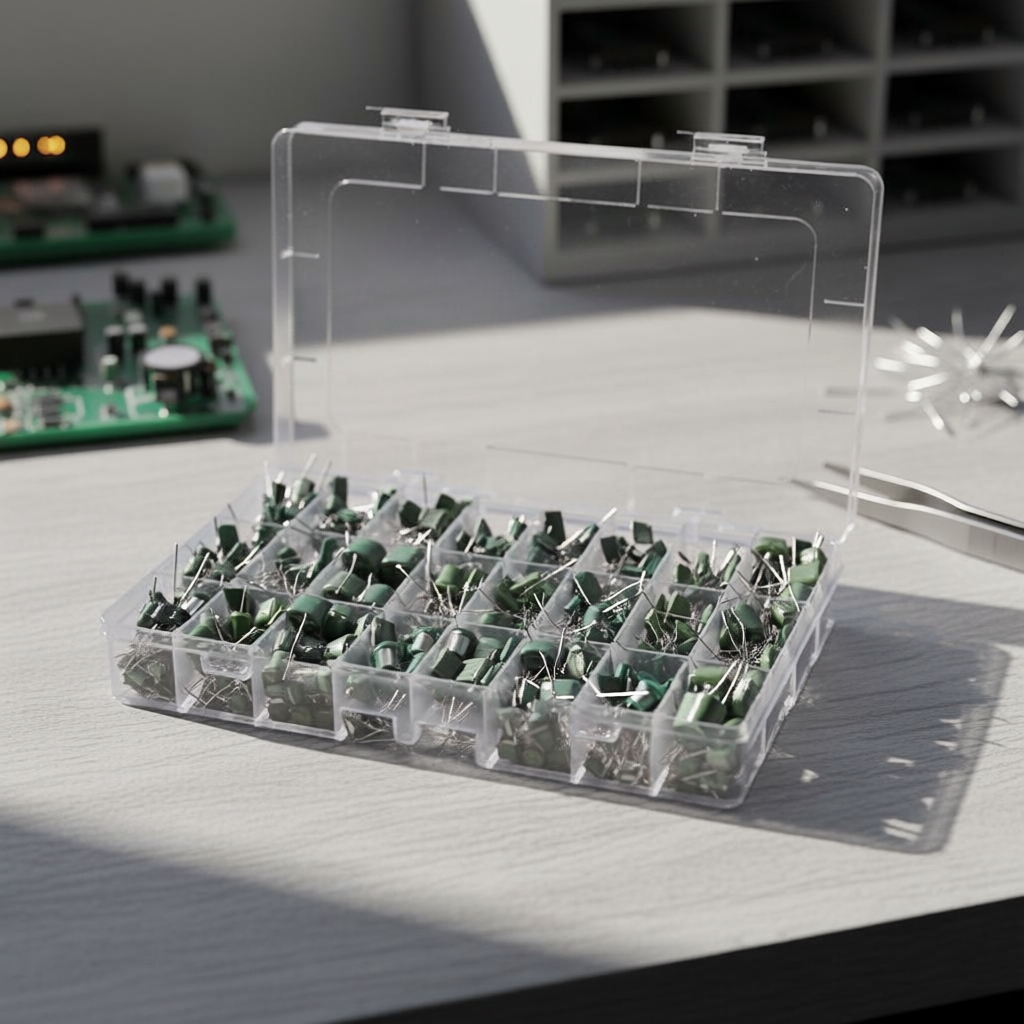 ชุดตัวเก็บประจุฟิล์มโพลีเอสเตอร์ 180/660 ชิ้น 100V 18/24 ค่า 2A331 2A471 2A561 2A681 2A102 2A102J 2A