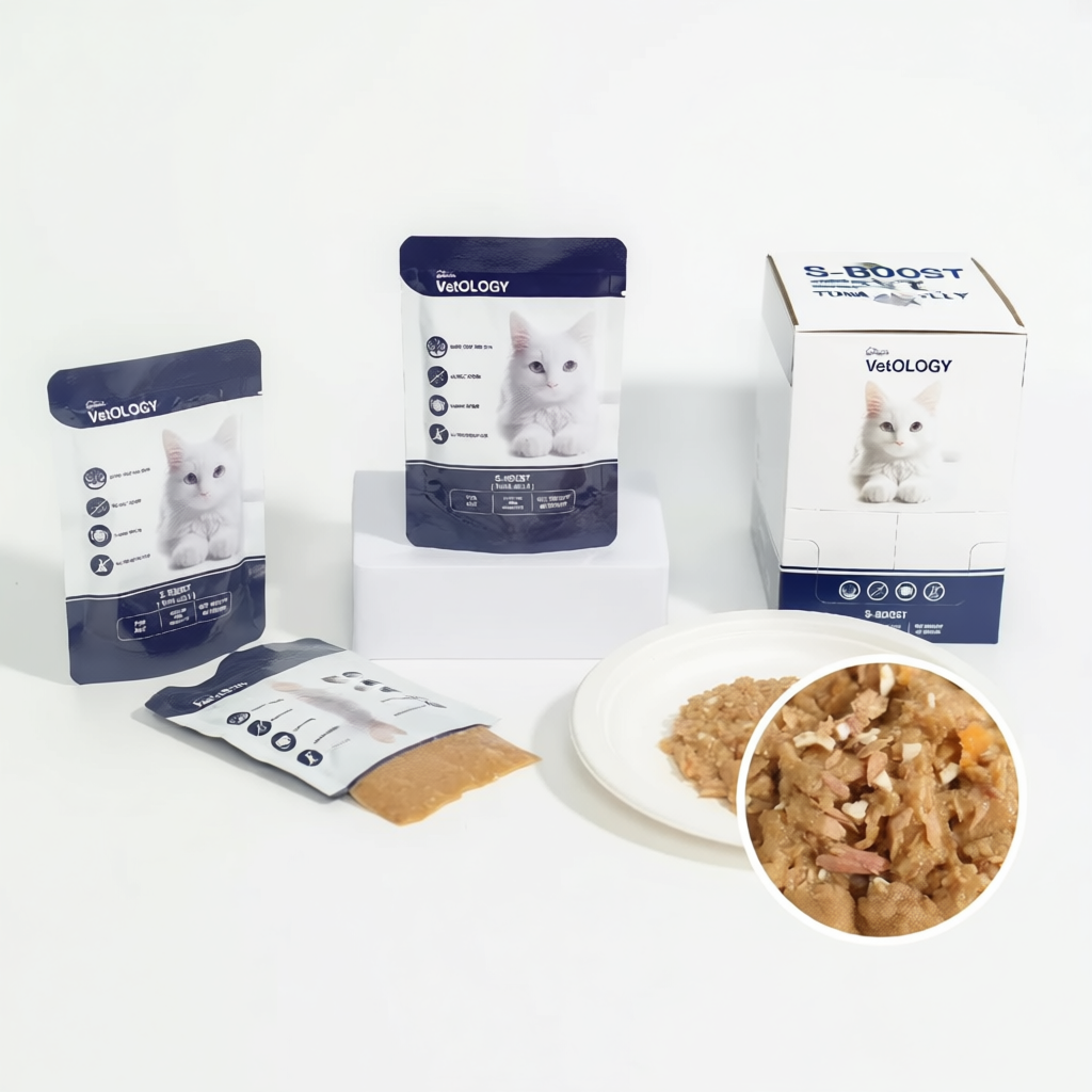 อาหารเปียกสำหรับแมว Petheria Vetology 7วัน 7 boost เหมาะกับทุกช่วงวัย [80g]
