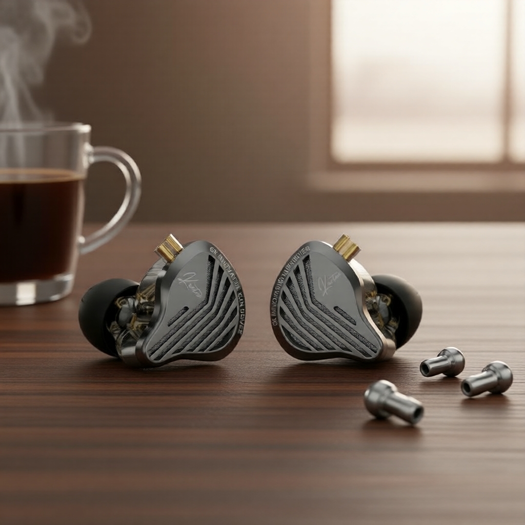 GK-KUNTEN หูฟังอินเอียร์ HiFi มอนิเตอร์ช่วงความถี่กว้างพิเศษ เสียงไดนามิก สาย 2 พิน