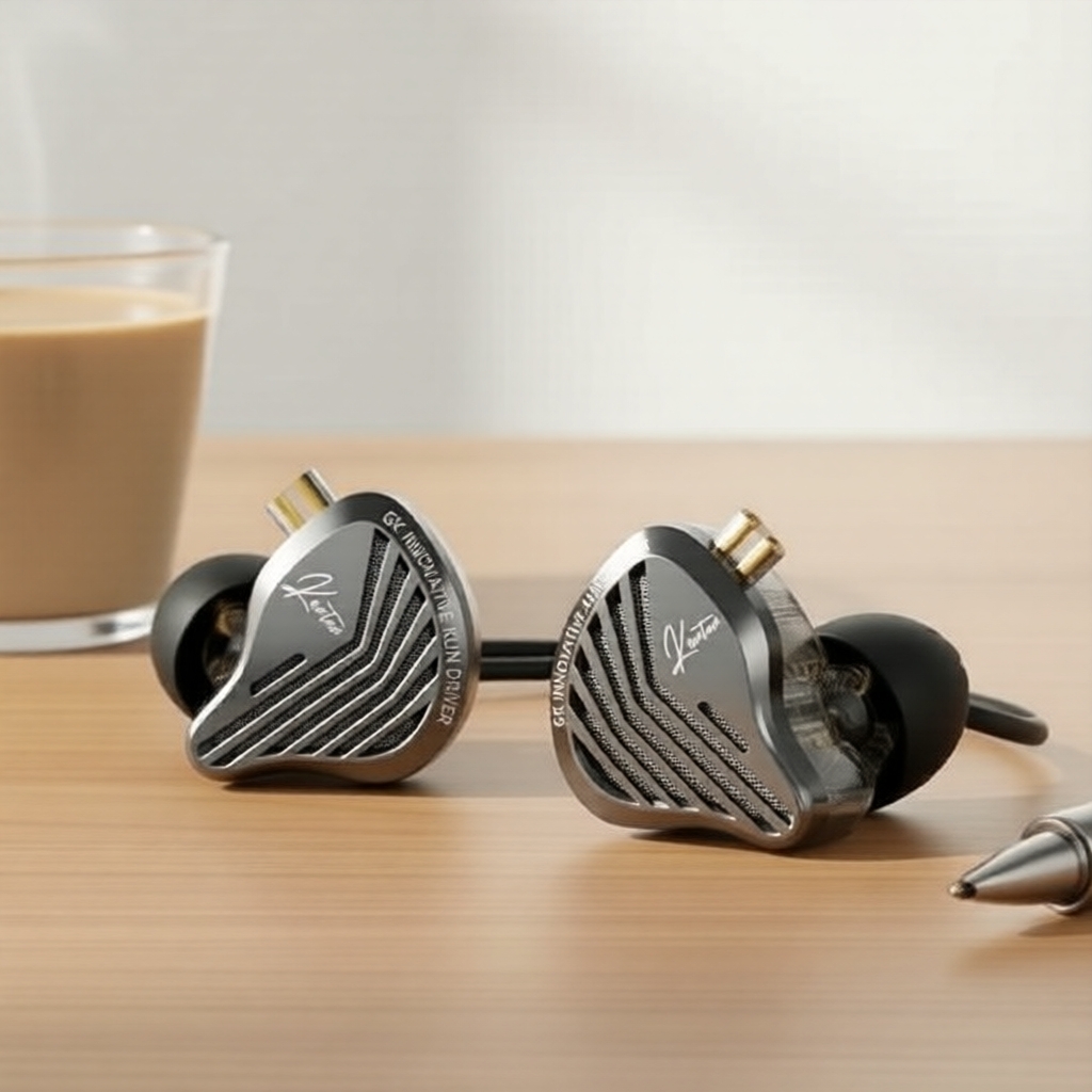 หูฟังอินเอียร์ GK-KUNTEN HiFi ไดนามิก ตอบสนองความถี่กว้างมาก สายถอดได้ 2 พิน