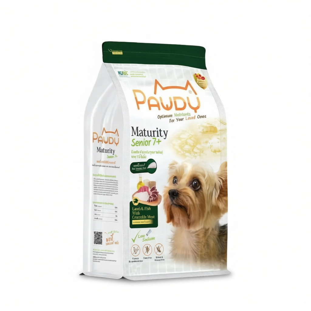 Pawdy Senior 7+ อาหารสำหรับสุนัขสูงวัย ขนาด 1.2 กก.