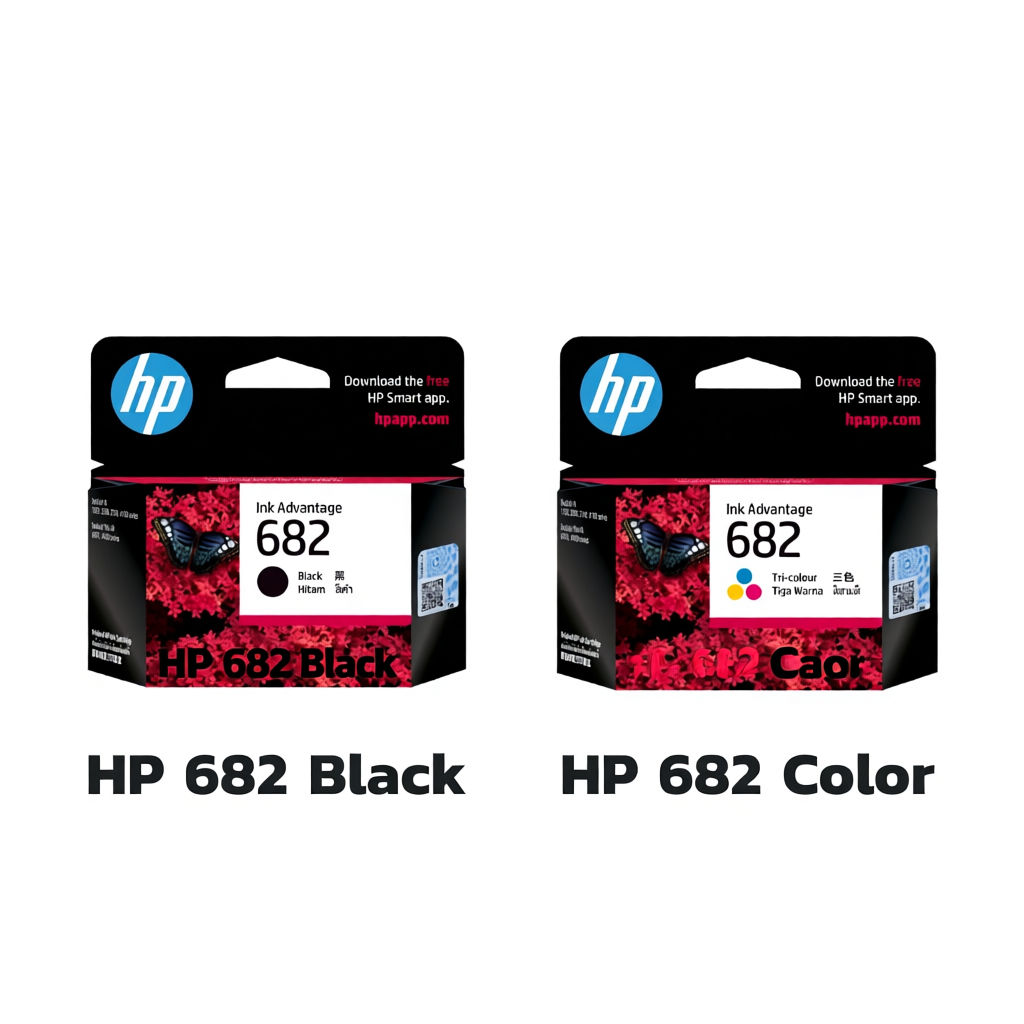 หมึกพิมพ์ HP 682 BK/CO Original Ink Advantage Cartridge  สำหรับเครื่อง HP