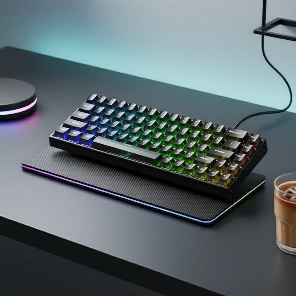 คีย์บอร์ดกลไกเกมมิ่ง AULA HERO 68HE สวิตช์แม่เหล็ก ไฟ RGB มีสาย