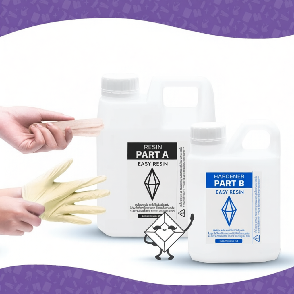 Epoxy เรซิ่นใสพิเศษ สูตรไม่ฉุน