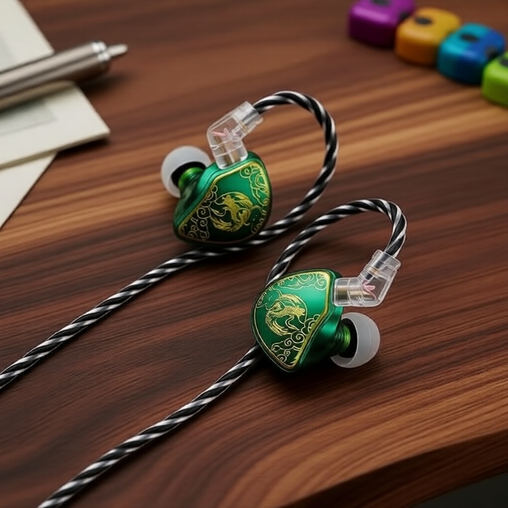 หูฟังอินเอียร์ไดนามิก TANGZU Waner SG Green HiFi, ไดอะแฟรม PET