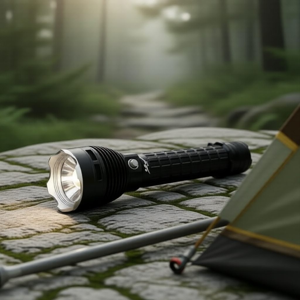 ไฟฉายดําน้ําและตั้งแคมป์ XHP70 LED 7000 ลูเมนส์ กันน้ํามาตรฐาน IPX8